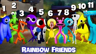 NEW Rainbow Friends Chapter 2 ALL PHASES ? Friday Night Funkin (Chap.2 Cyan, Yellow Join In)