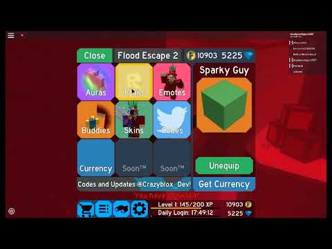 Roblox Flood Escape 2 Codes December Robux Hack Video - code how to get 20 free coins roblox flood escape 2 youtube