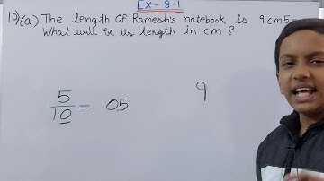 Question no. 9 & 10 Exercise 8.1 Chapter 8 Decimals Class 6 Maths NCERT Solutions |