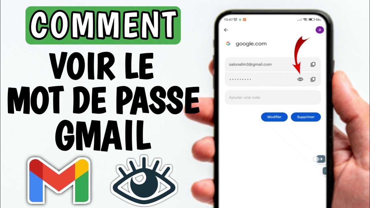 comment retrouver le mot de passe gmail oublié comment voir le mot de passe gmail YouTube