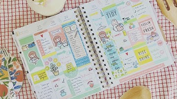Plan With Me | Kawaii Spring Cleaning Theme | Happy Planner March-April 2023