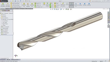 SolidWorks tutorial How To Make Drill Bit