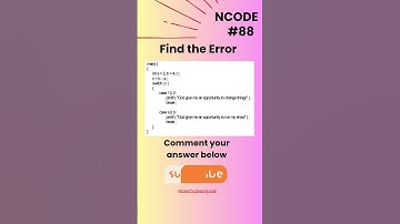 NCODE #88 | Find the Output | Comment your Answer Below | #coding #ncodeseries #ncode #coding #code.