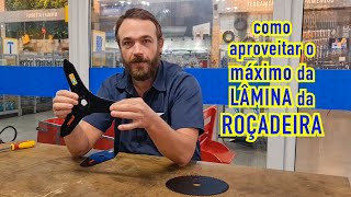 Aproveitando o máximo da lâmina da roçadeira