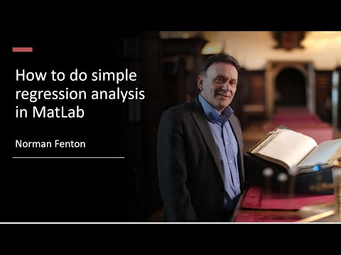 How to do simple regression analysis in MatLab