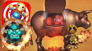 Kick The Buddy Horror - Fire Ox Vs The Buddy - Fun Games Android Ios