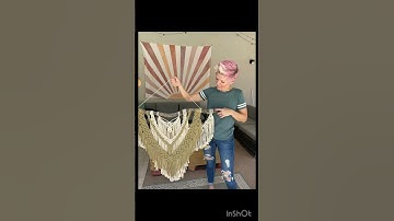 Large macrame wall hanging #macrame #macramecreation #macrameknots #easymacrame  #macrametutorial