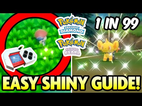 EASY SHINY HUNTING GUIDE! How to use the POKERADAR in Pokemon Brilliant Diamond and Shining Pearl!