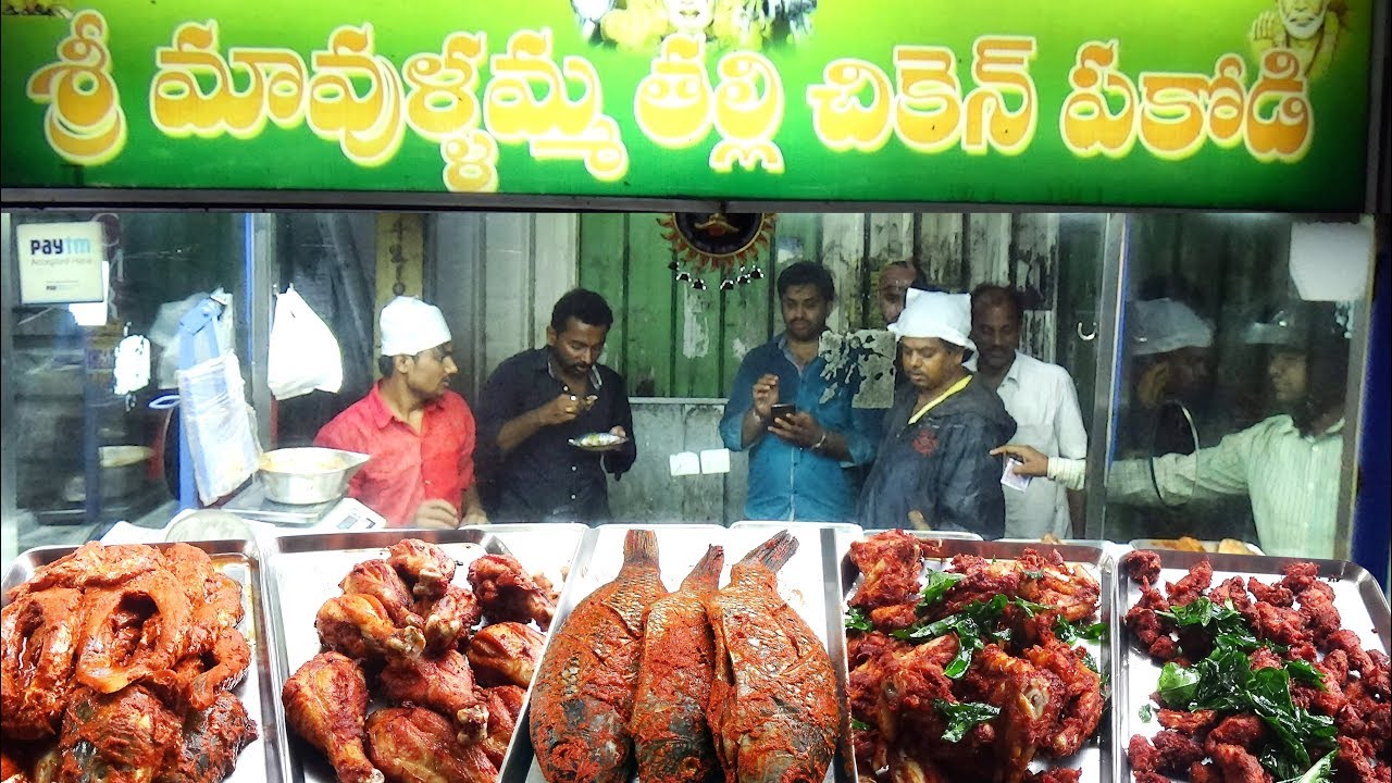Famous Mavullamma Chicken Pakodi in Hyderabad | Chicken Pakoda, Big Fish Fry, Prawns | #StreetFood | Street Food Catalog