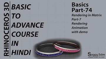 Rhino Basics in Hindi - 74 Animation in Matrix Part 7 Most awaited animation tutorial