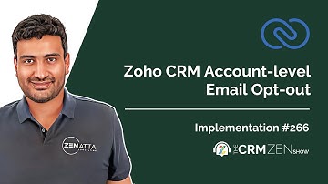 Zoho CRM Account-level Email Opt-out
