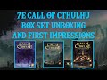 7E Call of Cthulhu Box Set Unboxing and First Impressions | Blue Dragon RPG Review