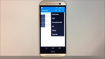 How to Delete Multiple Text Messages - HTC One