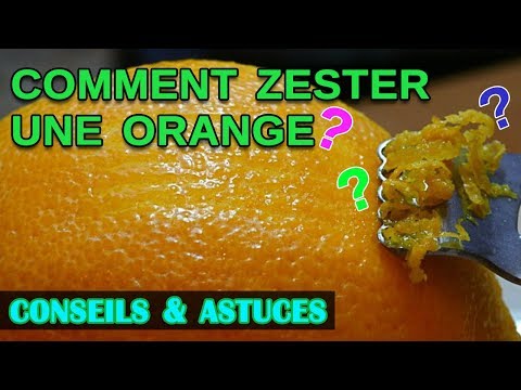 Vidéo: Comment Faire Des Zestes D'orange