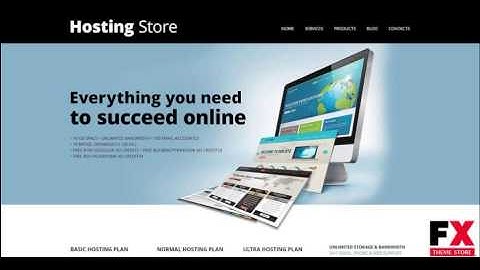 Preview Hosting Store Joomla Template TMT