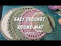 How to do corchet borders for round mat / Part 2 / Dini Shajohn