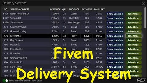 Fivem Delivery Script. esx,qb