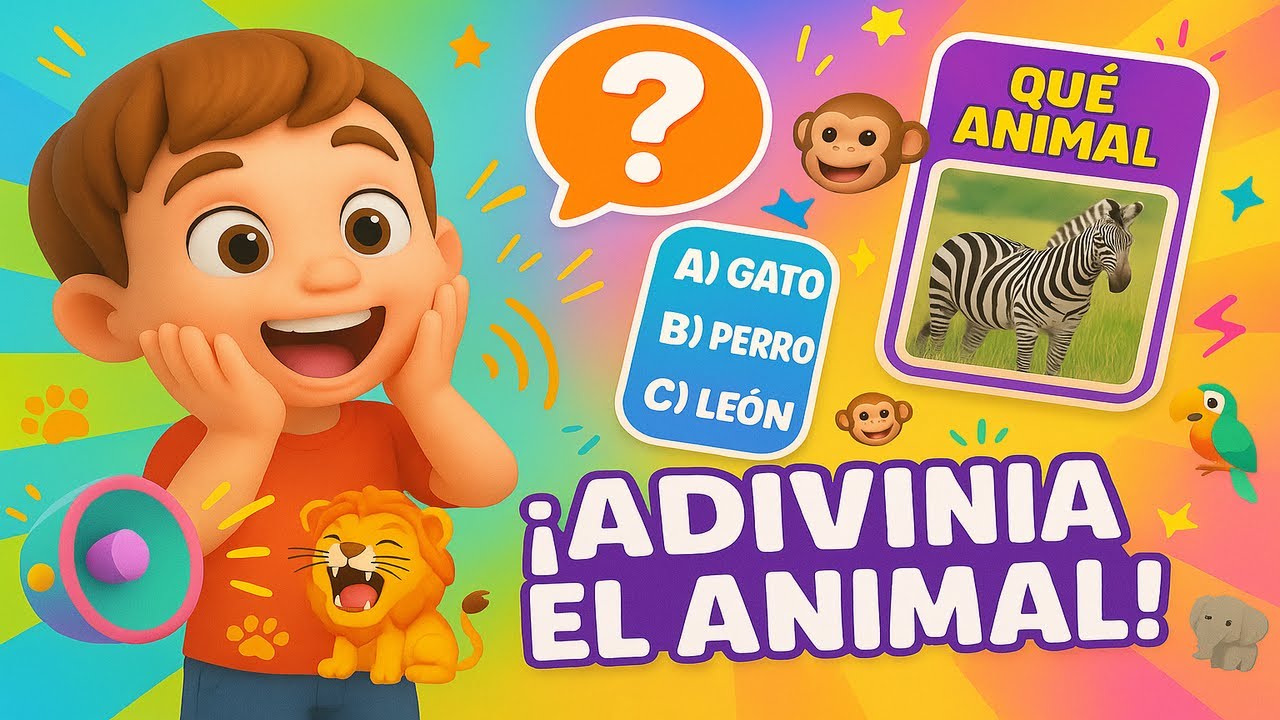 🐾 Adivina el animal por su sonido, imagen o pregunta | Quiz divertido ...