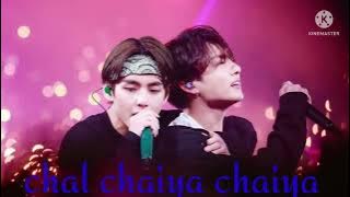 chal chaiya chaiya||taekook||hindi mix song||Bts||bts army||💜💚