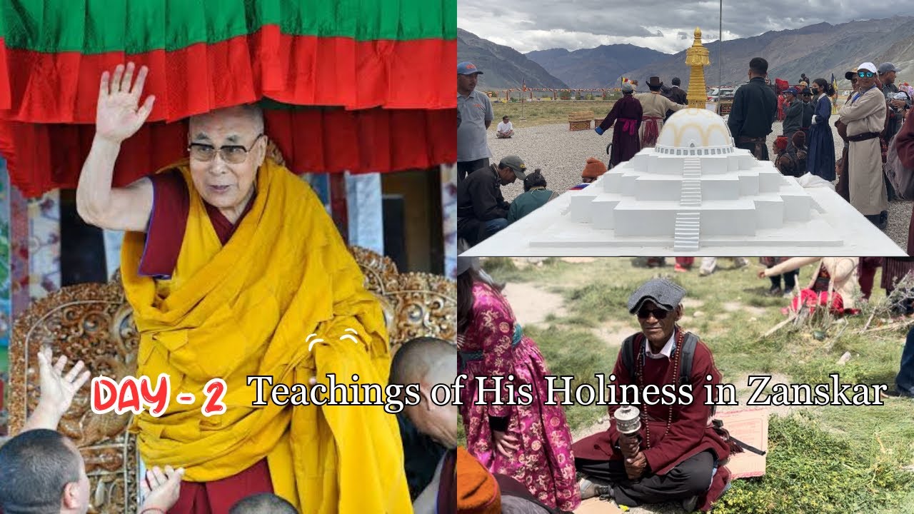 Zanskar in Prayers 🙏 – Day 2 with His Holiness Dalai Lama at Padum Photang || Yarchos Chenmo