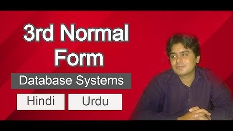Third Normal Form 3NF Transitive Dependency