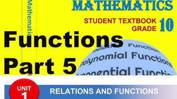 Grade 10 Maths Unit 1 Functions and Relations (Part 5) | Functions | Afaan Oromoo