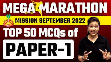 NTA UGC NET 2022 | Paper 1 | Top 50 MCQs | Mega Marathon by Aditi Ma