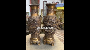 Cặp bình song Long #đồđồngnguyễnxưa