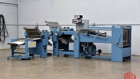 1999 MBO B20 Continuous Feed Paper Folder w/ 8 Page Unit and Mobile Delivery