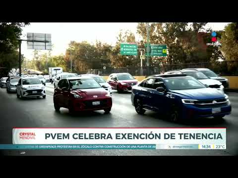 El Partido Verde celebra extensión de tenencia vehicular
