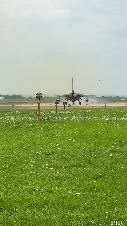 Panavia Tornado flames and smoke start sound from Nörvenich #shorts