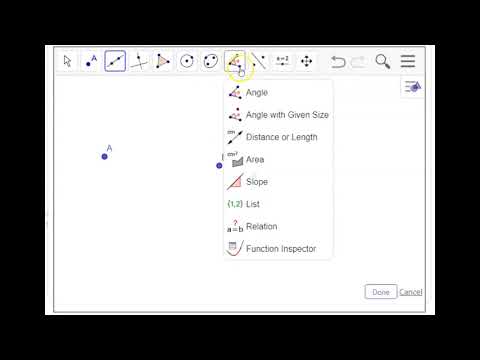 How to find distance in Geogebra