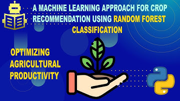 Machine Learning : Optimizing Agricultural Productivity | Crop Recommendation using Random Forest