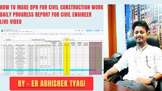 HOW TO MAKE DPR FOR CIVIL CONSTRUCTION WORK