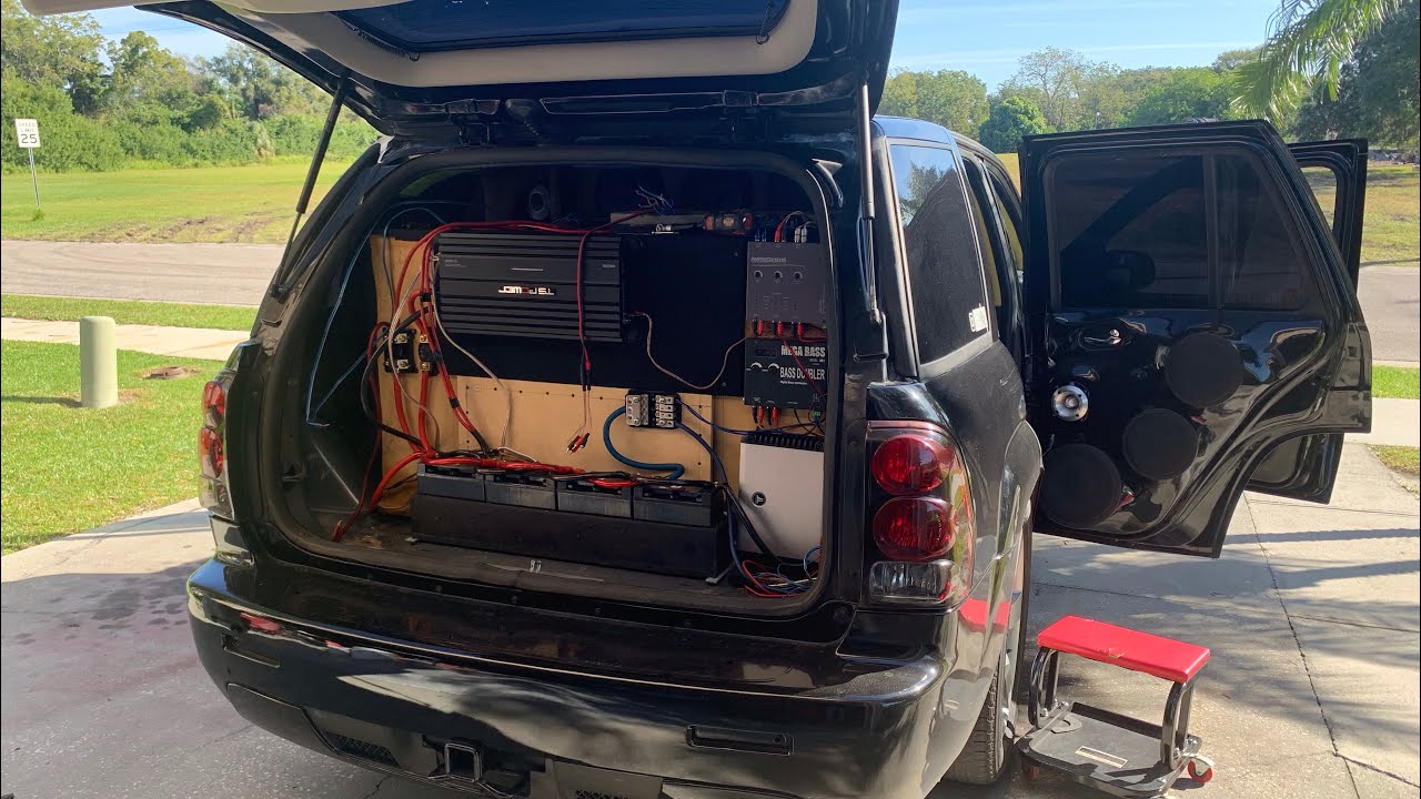 Car Audio Installing Kicker Audio Subs and rewiring Mids and Highs for