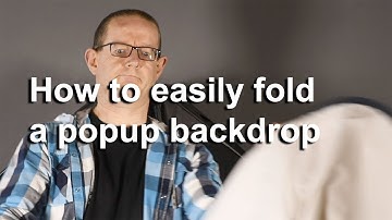 How to fold a studio pop up backdrop or reflector