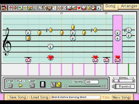 Wall-E - Define Dancing - Mario Paint Composer