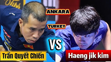 Trần quyết Chiến VS Haeng jik kim ( thắng phút cuối ) 👍#billiards #3c #bida #video #xuhuongyoutube #