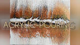 ACRYLIC-POURING Swipe-Technik DEUTSCH/German