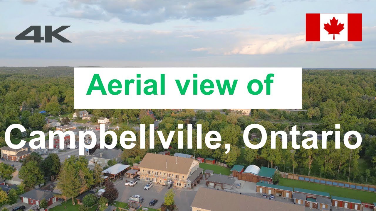 Aerial view of Campbellville, Ontario 🇨🇦 YouTube