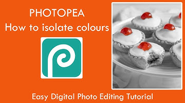 How to isolate colours in a photograph with Photopea - Photo editing -Tutorial - Easy -  Art AO1 AO2
