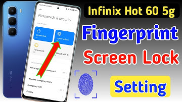 Infinix hot 60 5g me fingerprint screen lock | fingerprint lock setting in Infinix hot 60 5g