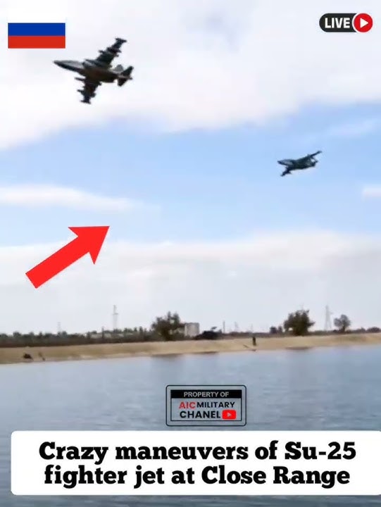Crazy maneuvers of Su-25 fighter jet At Close | part 2 #shortvideo