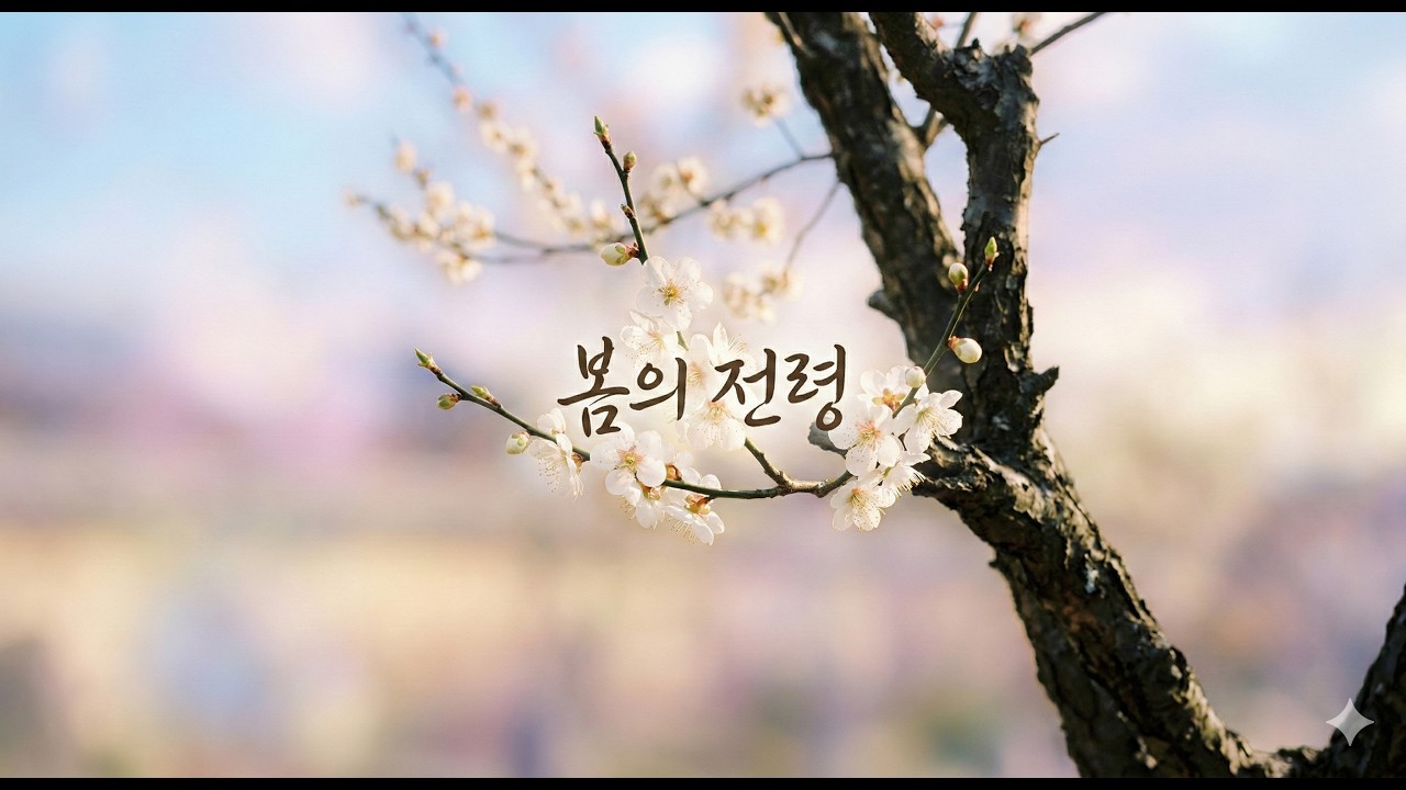 🎧 1️⃣소리 없이 다가온 봄, 당신을 깨우는 매화 한 송이 (Acoustic Folk)