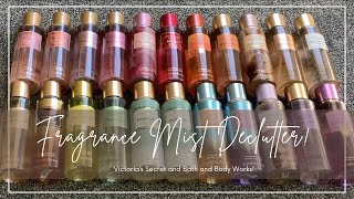 BODY MIST DECLUTTER! | Spring Cleaning MY ENTIRE VS and BBW Collections!