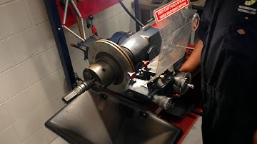 how to : use the ammco brake lathe