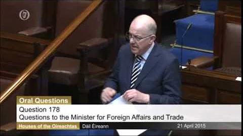Terence Flanagan Questioning the Minister for Fore...