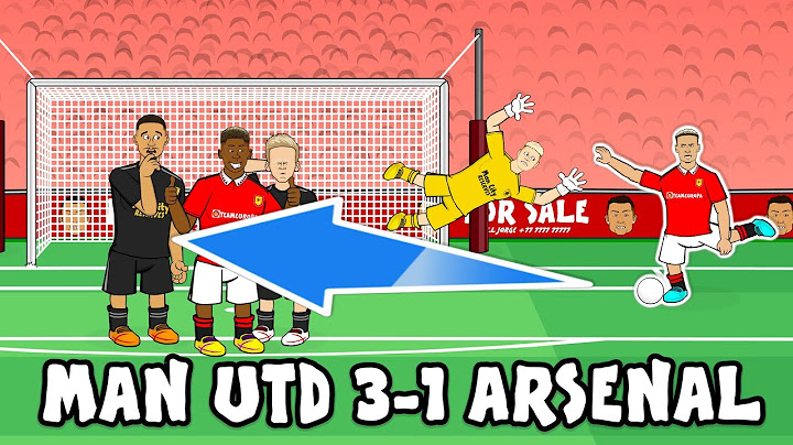 ⚽️ANTONY SCORES! Man Utd 3-1 Arsenal⚽️ (Cartoon Goals Highlights Rashford Saka)