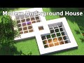 Minecraft: Modern Underground Survival Base | Tutorial