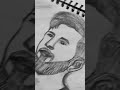 Lionel Messi in graphite – skill meets art 🎨⚽#shorts #ytshorts #art